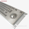 Keyboard stainless steel IP65 kanthi trackball kanggo terminal layanan diri